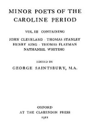 [Gutenberg 46856] • Minor Poets of the Caroline Period, Vol. III